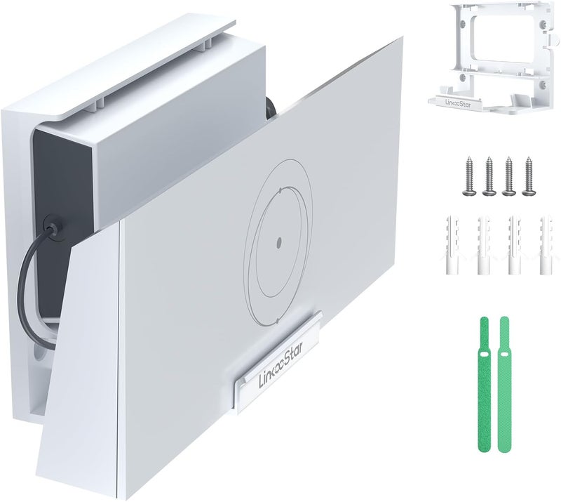 FlenKn Starlink Gen 3 Router Mount, All-in-One Star Link Standard V3 Router Wall Mounting for Starlink V3 Mesh Router & Gen3 Power Supply, Space-Saving Bracket Mount Kit- LM-3C - Image 1